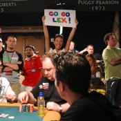Evy Ng cheers on her boyfriend, Evy's boyfriend Lex 'RaSZI" Veldhuis