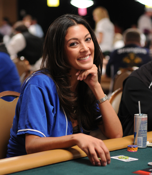 Christina Hall at Dream Team Poker Lacey Jones' teammate Christina Hall was nice to look at while we briefly lasted yesterday.