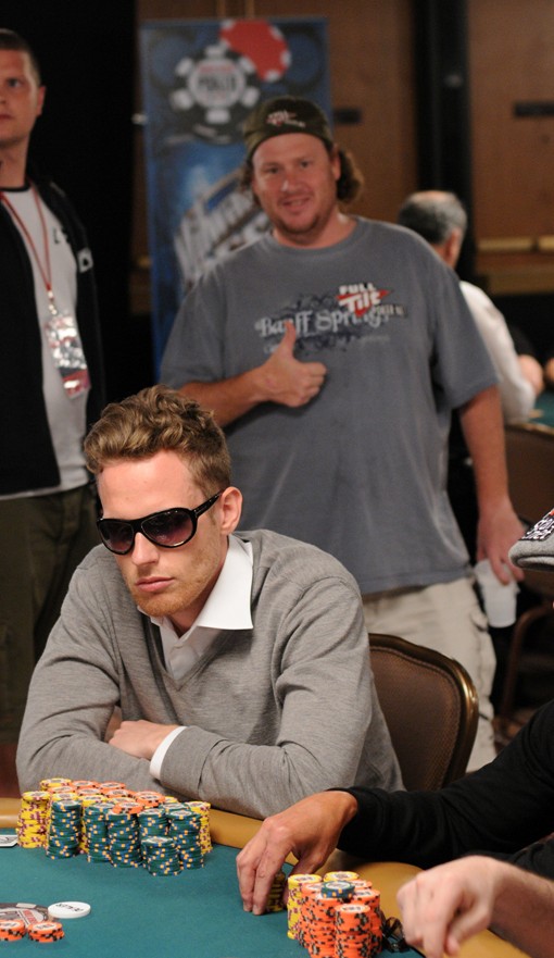 Gavin Smith and Random Euro This guy is one of the chip leaders. But we don't know who he is.