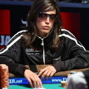 Spain's Leo Margets has taken command in the Last Woman Standing race at the 2009 WSOP Main Event.