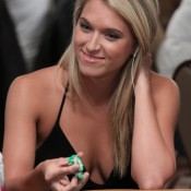 Christine Pietsch, a woman (not pictured) came thisclose to winning a bracelet in Event #21.