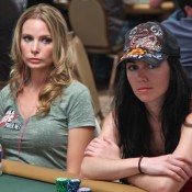 Erica Schoenberg bf, Erick Lindgren (not pictured), will be going after his second WSOP bracelet today.