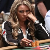 Sandra Naujoks, a woman, is among the many women fighting for a bracelet today.