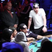 Michael "The Grinder" Mizrachi fought his way to a November Nine(TM) final table appearance.