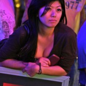 Xuan Liu is still looking good at the 2012 PCA, as she's stacked third overall going into final table play.