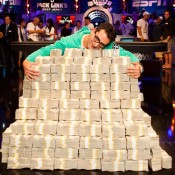 Only in poker can you hug it out with $18M.